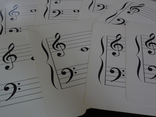 音符カード 保谷ピアノ教室