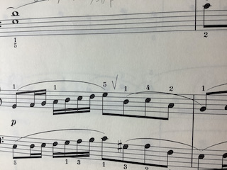 スラーの終わり　保谷ピアノ教室