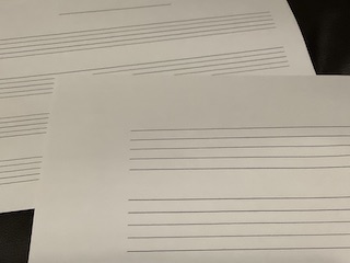 五線紙 保谷ピアノ教室