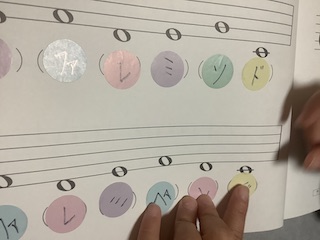 シール　保谷ピアノ教室