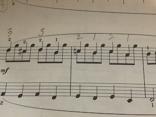 指番号 保谷ピアノ教室