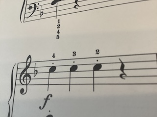 指番号 保谷ピアノ教室