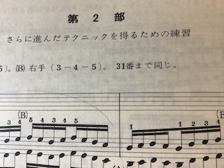 ハノン第二部 保谷ピアノ教室